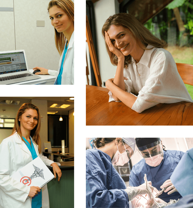 Dr. Linnea Passaler in various working moments