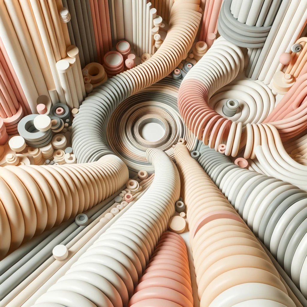 Labirinto minimalista em tons pastéis representando as complexidades e limitações do SPF, destacando a elegância e o alto valor agregado do conteúdo.